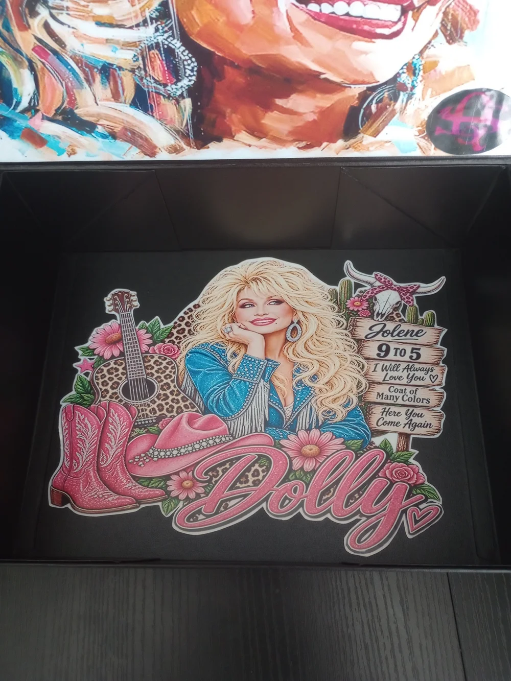 Custom Box Honoring Dolly Parton